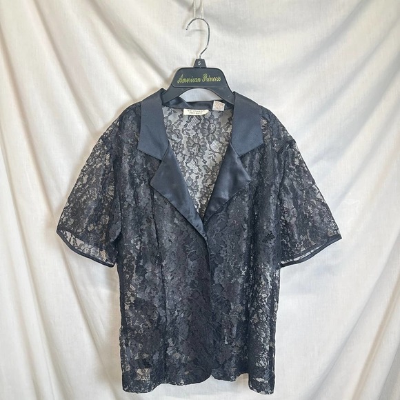 VTG. 90’s Victoria's Secret Gold Label Black Lace Up Women’s S Grunge - Picture 4 of 7